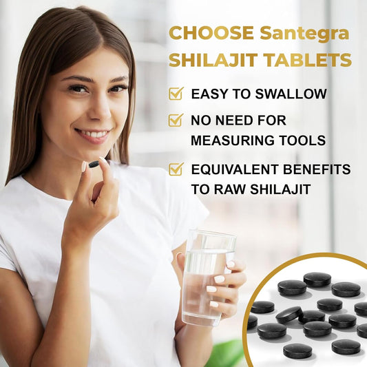 30,000 Mg Shilajit Tablets, 100% Shilajit Pure Tablets 120 Counts - Shilajit Himalayan Organic Rich In Fulvic Acid & 85+ Trace Minerals, Shilajit Resin Supplement For Energy & Immune System