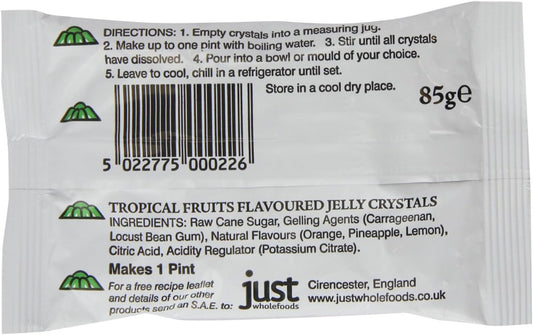 (2 Pack) - Just Wholefoods - Tropical Jelly Crystals | 85G | 2 Pack Bundle