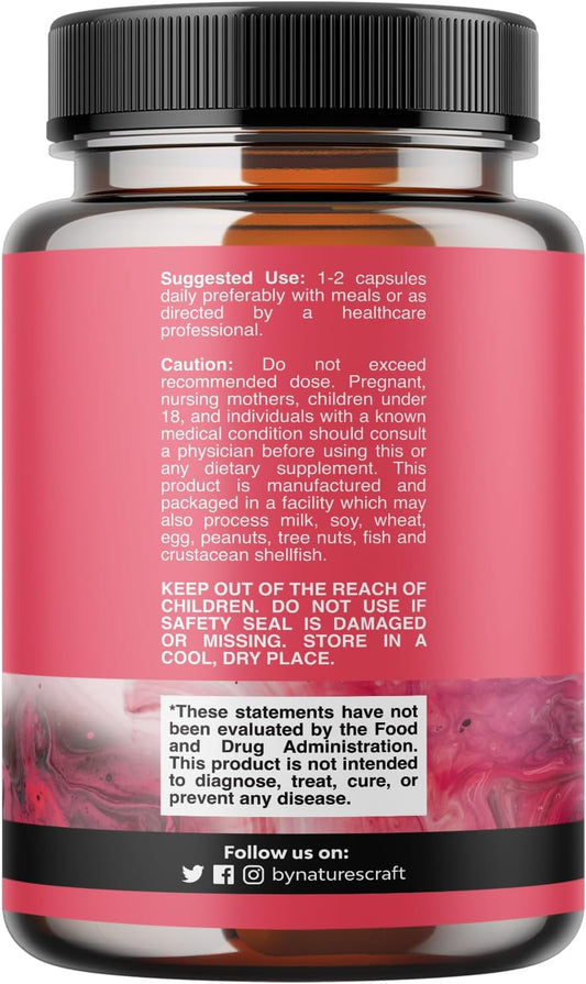 Advanced Thyroid Support For Women With Ashwagandha - Adaptogenic Thyroid Supplement With L Tyrosine Rhodiola And Astragalus Root - Non-Gmo Balancing Herbal Thyroid Energy WomenS Health Supplement