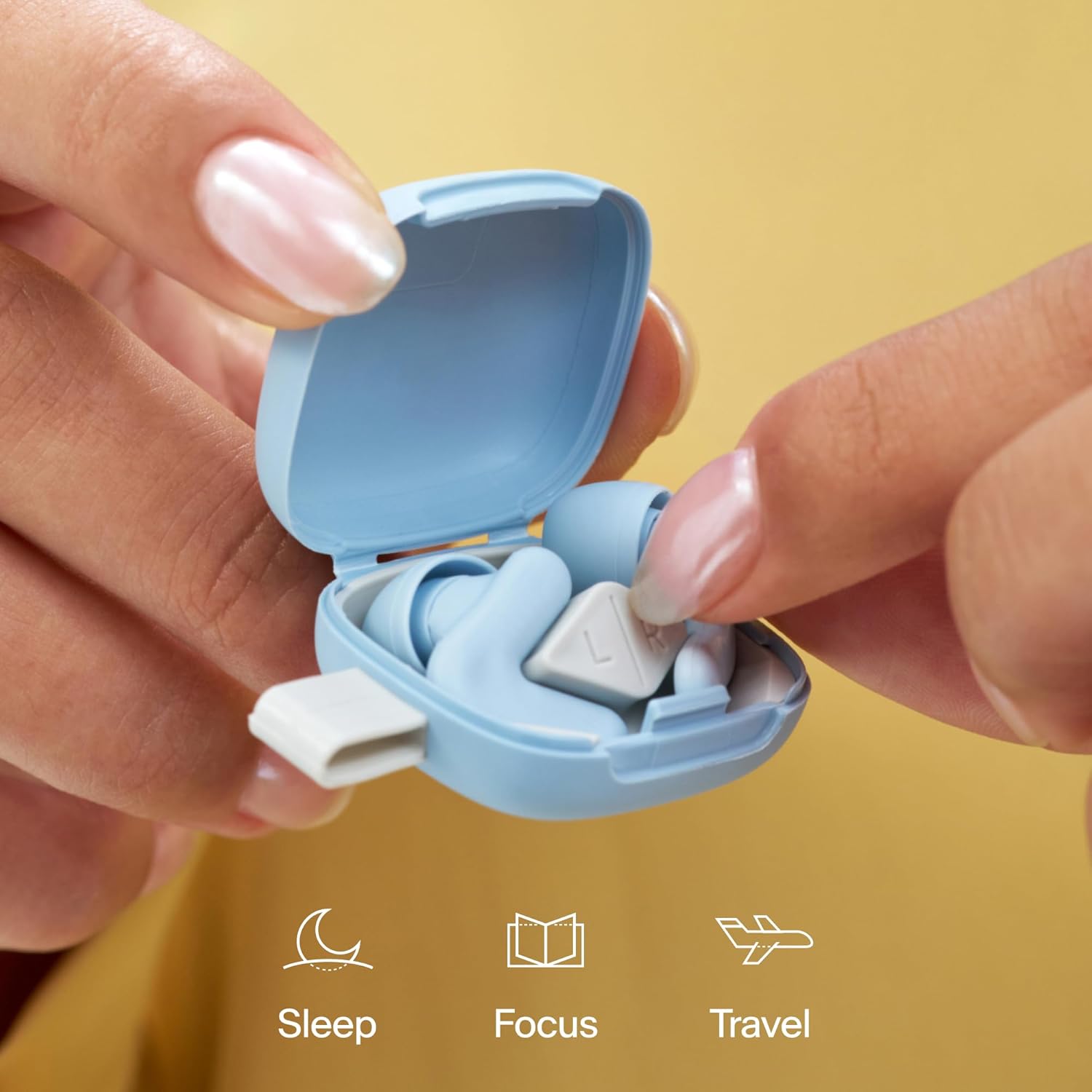 Alpine Silence Ear Plugs for Sleep, Focus & Travel - Comfortable, Travel Essential, Noise Cancelling, V-Shape Snug Fit & Soft Oval Tips, 4 Sizes XS/S/M/L, Reusable - Blue : Amazon.co.uk: Health & Personal Care