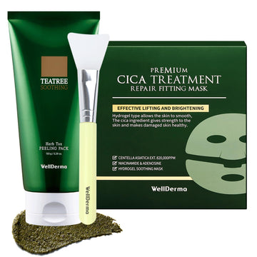 Wellderma Clear & Soothing Skin Pore Care Mask Pack Set ?Korea Skin Care