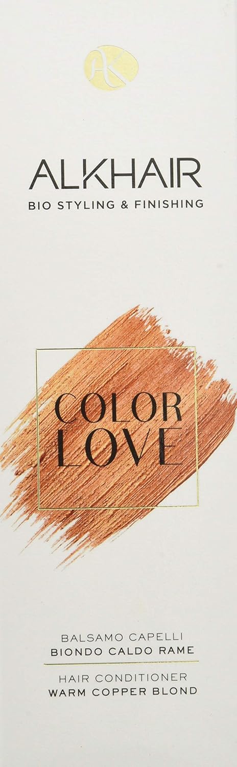 Alkemilla - Color Love - Color Conditioner For Warm Blonde Hair - Restructuring And Protective - For Brittle And Dry Hair - Organic - Natural - Vegan - Cruelty Free - 200 Ml