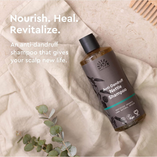 Urtekram Nettle Shampoo For Itchy Scalp - Soothing Anti Dandruff Shampoo, Nettle & Aloe Vera, Irritation & Dry Scalp Relief, Organic Hair Care Treatment, Natural Ingredients, 250 Ml (Pack Of 1)