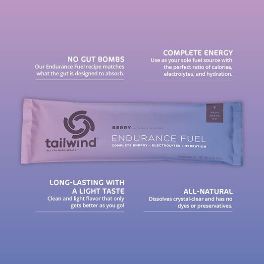 Tailwind Nutrition Endurance Fuel, Grab-And-Go Hydration Drink Mix Wit