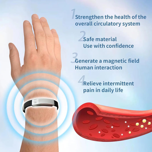 Men'S Black Silicone Stainless Steel Bracelet - Adjustable Designer Wristband With Ion Technology For Style And Health Care