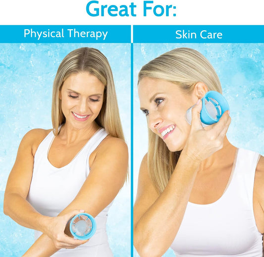 Arctic Flex Ice Massage Therapy Cups (2 Pack) - Cold Roller Tool For I