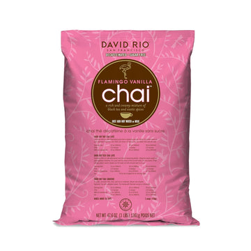 David Rio Chai Mix, Decaf Sugar Free, Flamingo Vanilla For Tea Or Latte, 48 Ounce (Pack Of 1)