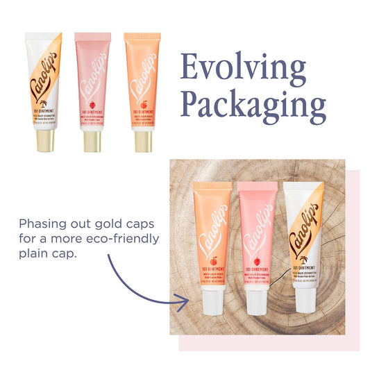 Lanolips 101 Ointment - Lanolin Lip Balm For Smooth, Hydrated & Healthy Lips - Multipurpose Lip Ointment With Lanolin Oil For Dry Lips, Cuticles & More - Peppermint (0.52 Oz)