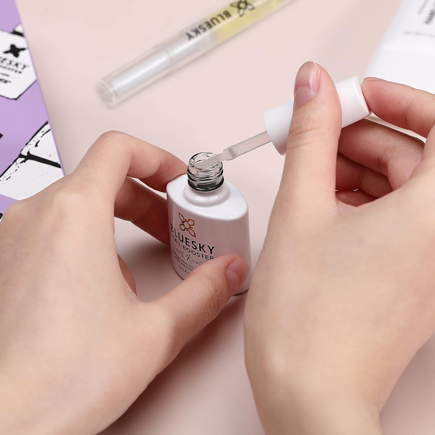 BLUESKY Hand and Nail Care Kit For Damaged Nails, Cuticle Oil Pen, Hand Cream, Nail Growth Booster, 3 Piece Gift Set, Clear : Amazon.co.uk: Beauty