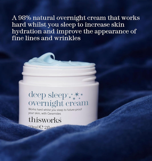 Thisworks Deep Sleep Overnight Face Cream With Persian Silk Tree Extract, Ceramides & Copper Pca, To Help Fight Signs Of Fatigue & Support Skin Renewal, 60Ml