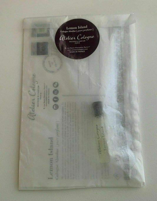 Atelier Cologne Lemon Island Sample-Vial And Postcard, Unisex 0.05 Oz Pure Parfum