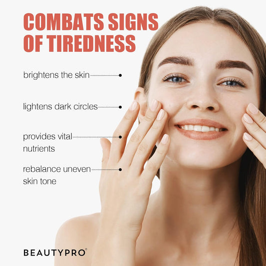 Beautypro Vitamin C Face Serum Brightening Anti-Ageing Daily Skincare Firming Hydrating Energising 100% Plant Based Blueberry Yuzu Citrus Sea Buckthorn Natural Vegan Multi Award Winning Brand 30Ml