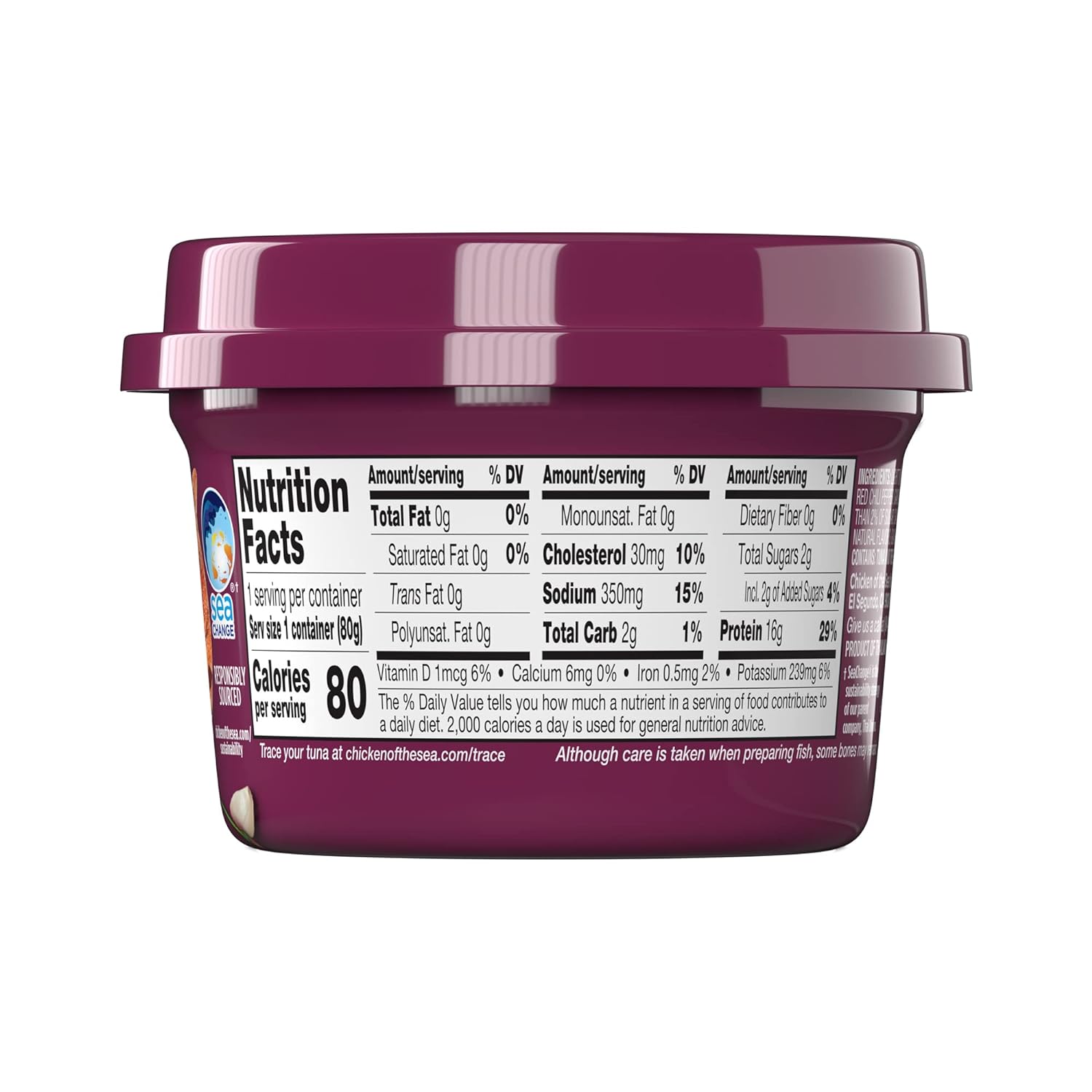 Chicken of the Sea Infusions Tuna, 3 Flavor Variety Pack, 2.80-Ounce Cups (Pack of 6) : Grocery & Gourmet Food