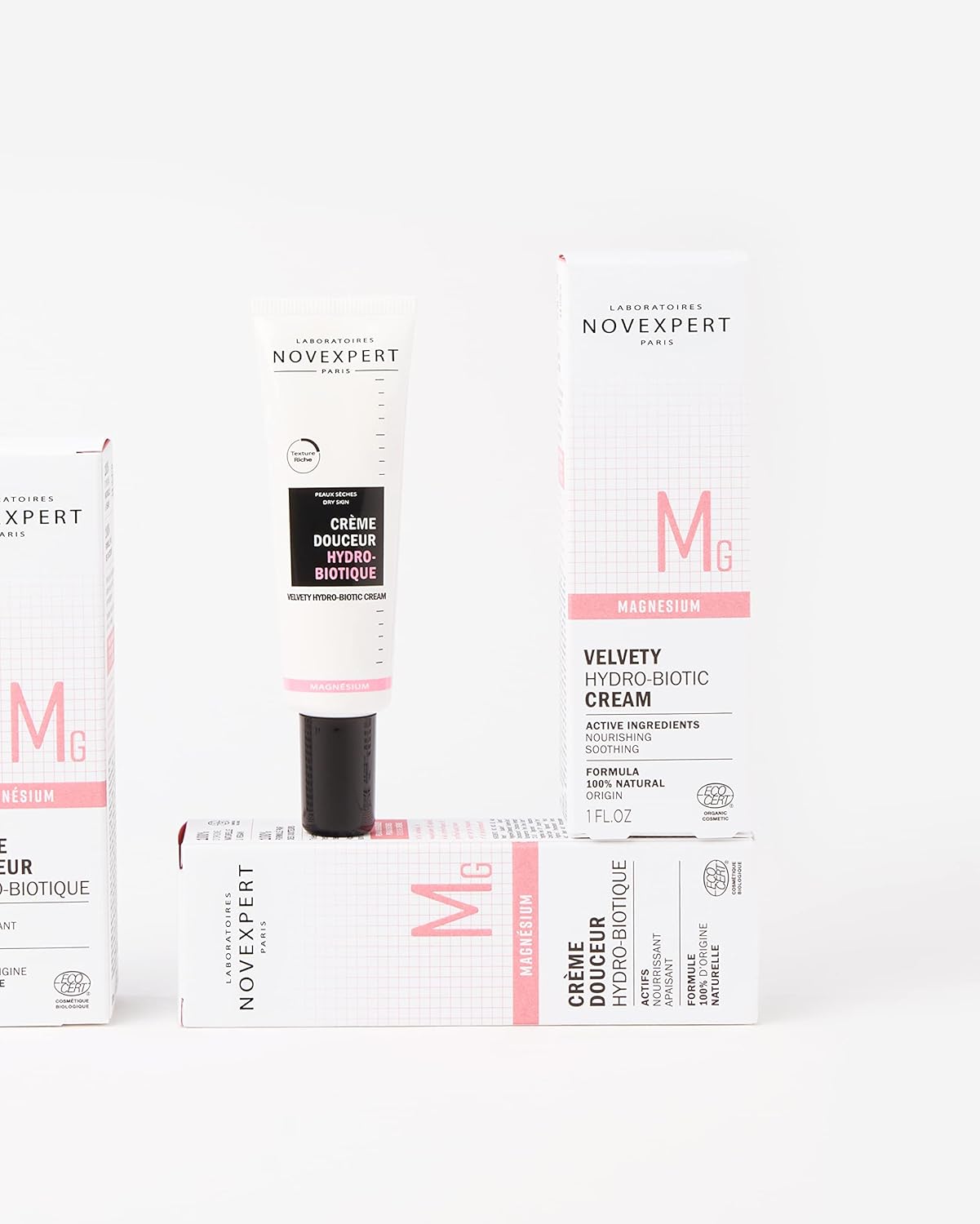 Novexpert Velvety Hydro-Biotic Cream - Nourishes, Hydrates And Protects With Hyaluronic Acid And Magnesium - Moisturizes And Soothes Very Sensitive Skin - Hypoallergenic - Vegan - Dry Skin - 1 Oz : Beauty & Personal Care