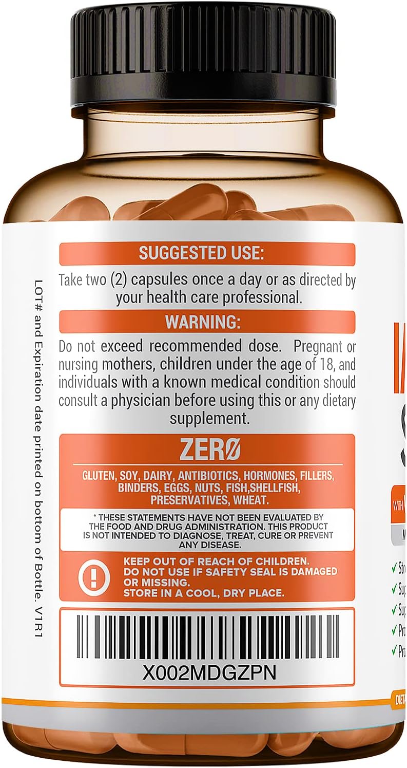 10 In 1 Immune Support Supplement (No Fillers) | Vitamin C, Zinc, Elderberry, Echinacea, Turmeric, Probiotics |Immunity Booster For Multi-System Immune Defense, Respiratory & Gut Health |60 Day Supply : Health & Household