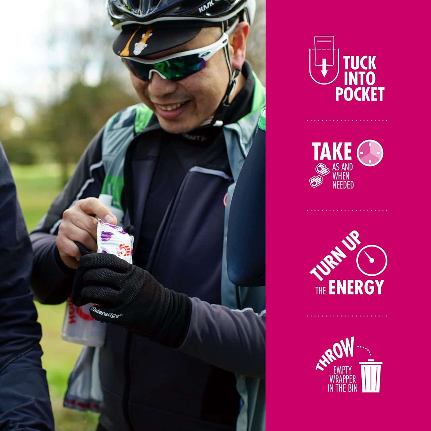 HIGH5 Energy Gummies - Quick Release Carbohydrate Supplements for Running, Cycling, Hiking - 10x26g Portable Resealable Pouches - Natural Vegan Energy Chews with Electrolytes & Vitamin B6, Mixed Berry : Amazon.co.uk: Grocery