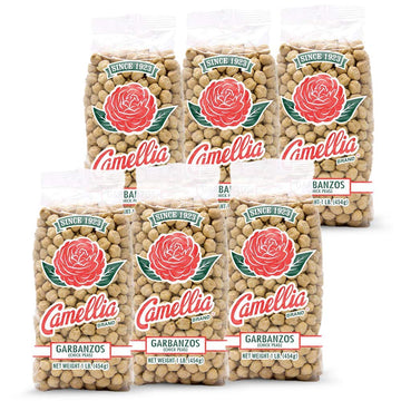 Camellia Brand Dried Garbanzo Beans (Chickpeas), 1 Pound (Pack Of 6)