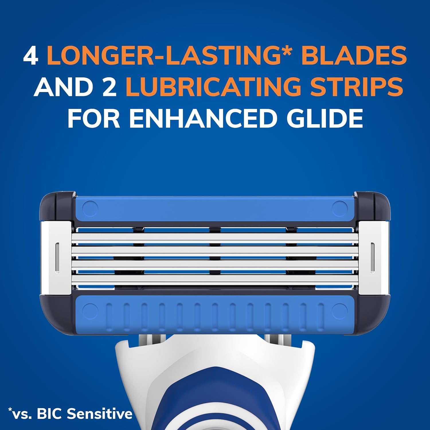BIC EasyRinse Anti-Clogging Men's Razor Refills, Razor Cartridges With 4 Blades, 4 Count : Beauty & Personal Care