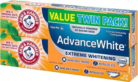 Arm & Hammer Extreme Whitening Baking Soda Toothpaste Twin Pack