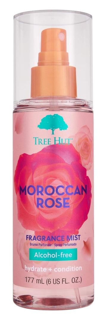 Tree Hut Moroccan Rose Fragrance Mist | Spritz On For A Refreshed Feel Or Layer With Your Favorite Scents | Versatile Body Spray | 6 Fl Oz