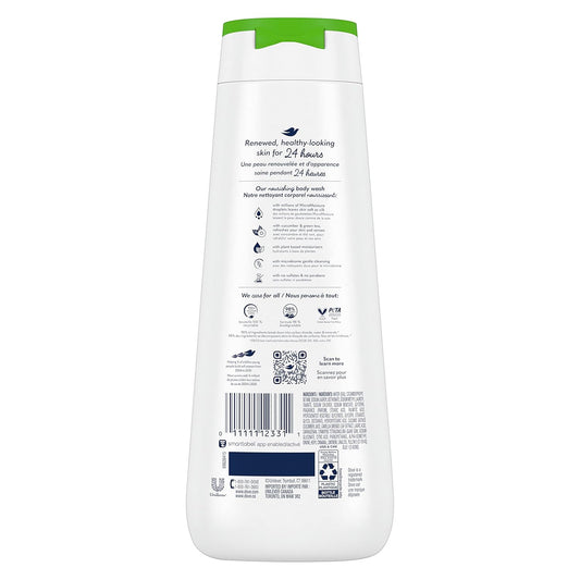 Dove Refreshing Body Wash Cucumber And Green Tea 4 Count Revitalizes And Refreshes Skin Cleanser That Effectively Washes Away Bacteria While Nourishing Your Skin 22 Oz