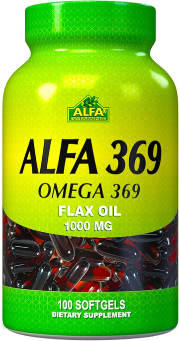 Alfa Vitamins Alfa 3-6-9 1000 Mg Nutrition Supplement, 100 Count