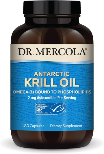 Dr. Mercola Antarctic Krill Oil, 90 Servings (180 Capsules), Dietary S