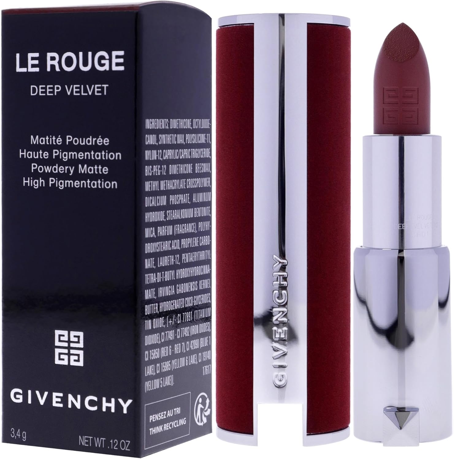 Givenchy Le Rouge Deep Velvet - 12 Nude Rose 3,4 G