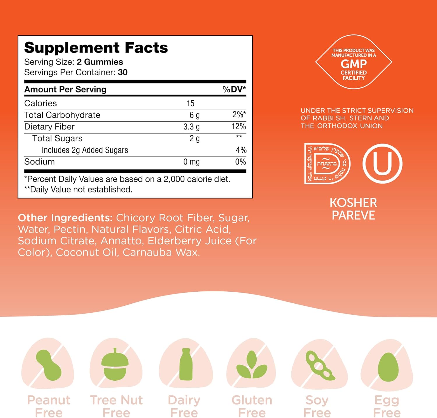 Zahler - Fiber Gummies For Adults & Kids (60 Count) Certified Kosher Adult & Kids Fiber Gummy Chews For Digestion Support, Healthy Regularity & Overall Health - Chewable Children'S Fiber Supplements : Health & Household