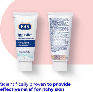 E45 Itch Relief Cream 100G – Anti Itch Cream For Skin Irritation – Non-Greasy E45 Cream To Relieve Itching – Eczema Dermatitis Cream – Instantly Soothes And Calms Skin