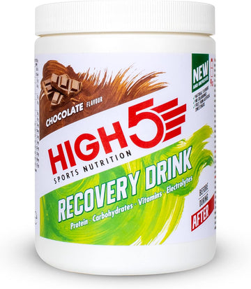 High5 Recovery Drink, Whey Protein Isolate, Promotes Recovery, (Chocolate, 450 G)