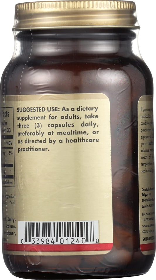 Solgar Gelatin 1680 mg, 100 Capsules - Natural Gelatin - Supports Bone, Joint & Skin Health - Gluten Free, Dairy Free - 33 Servings