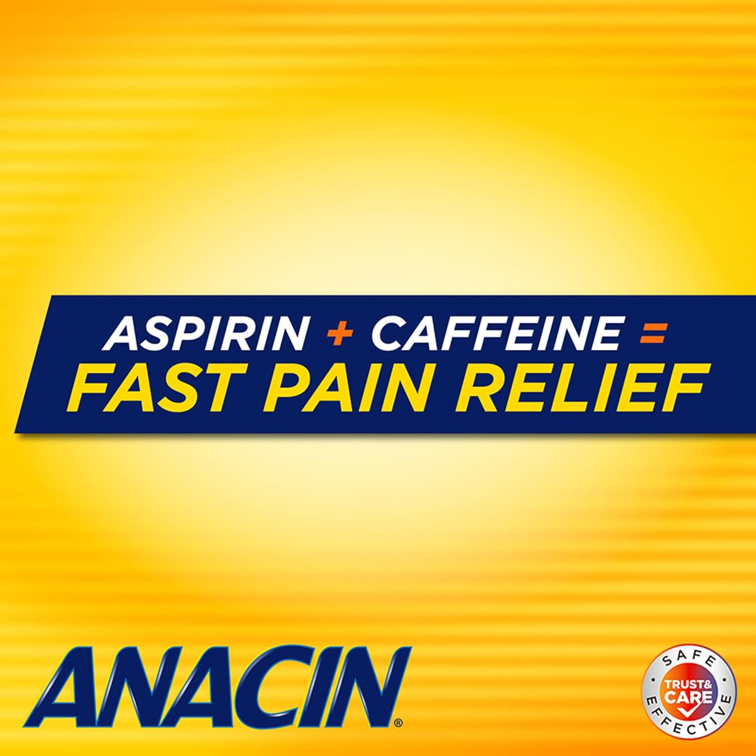 Anacin Fast Pain Relief, Aspirin + Caffeine Pain Reliever, 300 coated