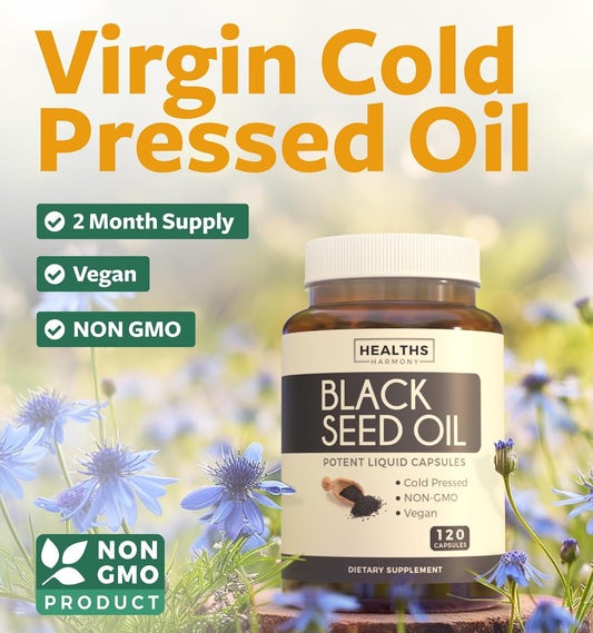 Usda Organic Black Seed Oil Liquid (4 Fl Oz) Premium Cold-Pressed Nigella Sativa Producing Pure Black Cumin Seed Oil - Antioxidant Supplement - Vegan, Gluten-Free, & Non-Gmo (No Pills Or Capsules)