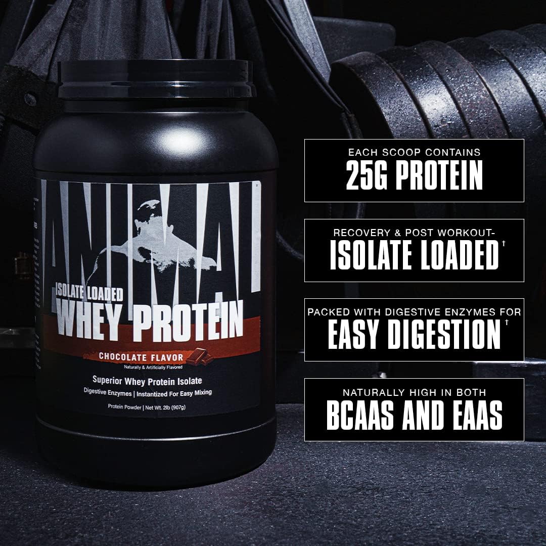 Animal Whey Isolate Protein Powder, Loaded for Post Workout and Recove