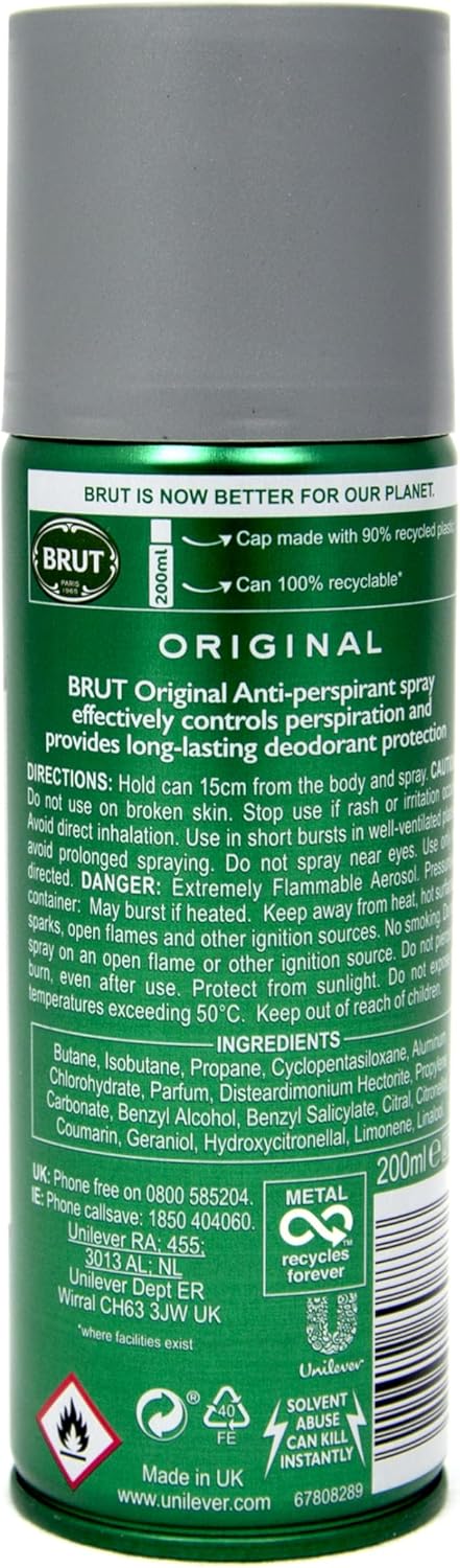 Brut Anti-Perspirant Spray, 200Ml