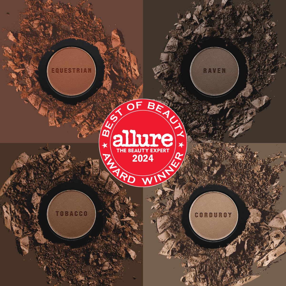 Joey Healy Luxe Brow Powder, Natural And Soft Definition Eyebrow Powder, Waterproof Brow Makeup Formula, Raven (Charcoal) : Beauty & Personal Care