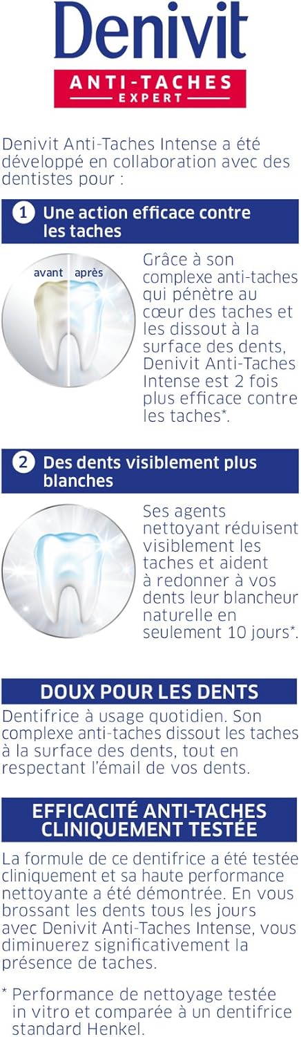 Denivit Toothpaste "Anti Stains" 4 X 50 Ml