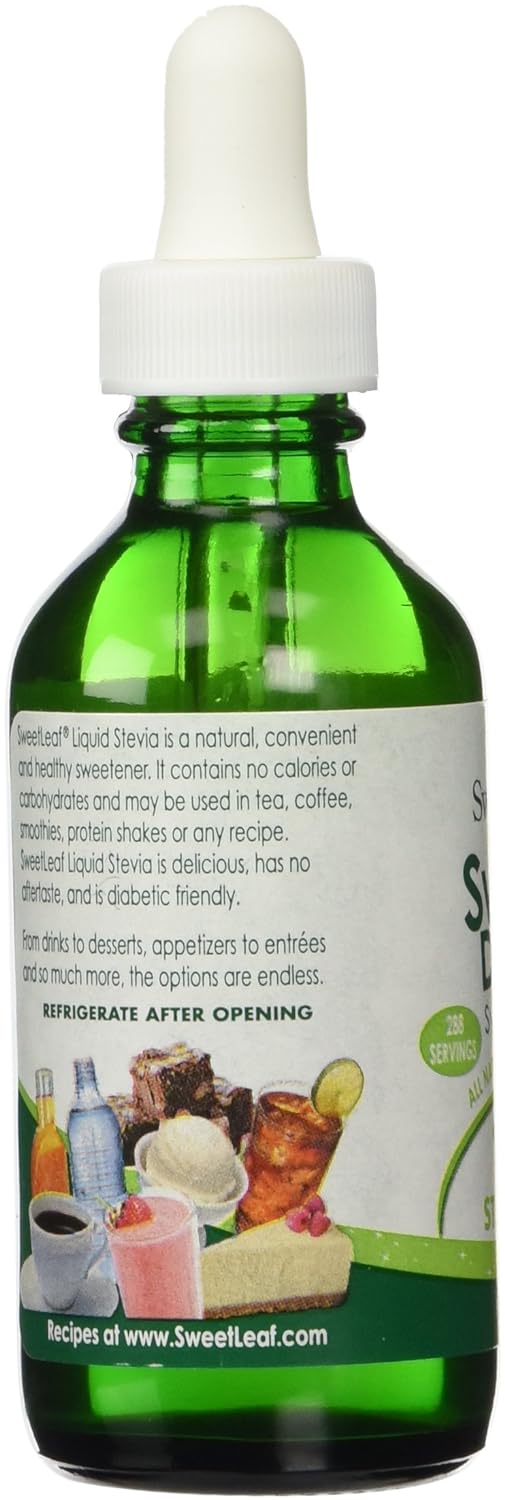 SweetLeaf Sweet Drops Stevia Clear Liquid Stevia Sweetener - Liquid Stevia Drops, Stevia Liquid Sweetener, Zero Calories, Zero Sugar, Non-GMO, Gluten-Free, Keto Friendly - 2 Fl Oz