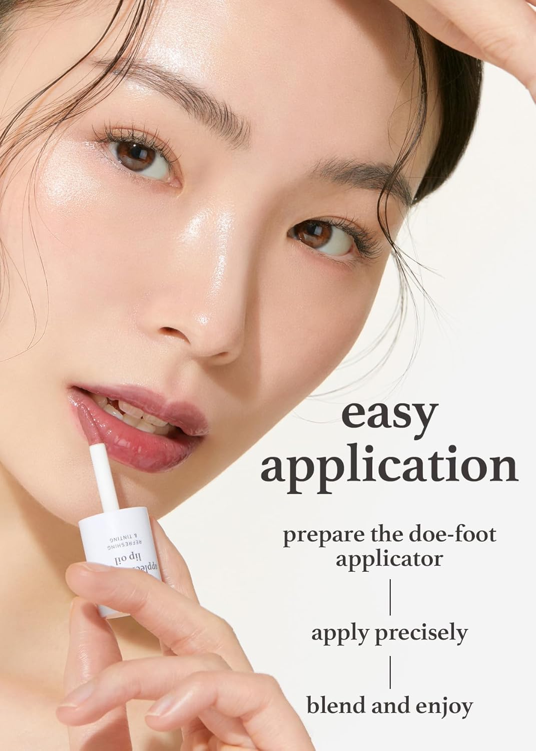 Nooni Korean Vegan Lip Oil - Applecranberry, 0.12 Fl Oz + Korean Lip Oil - Applemint, 0.12 Fl Oz Bundle