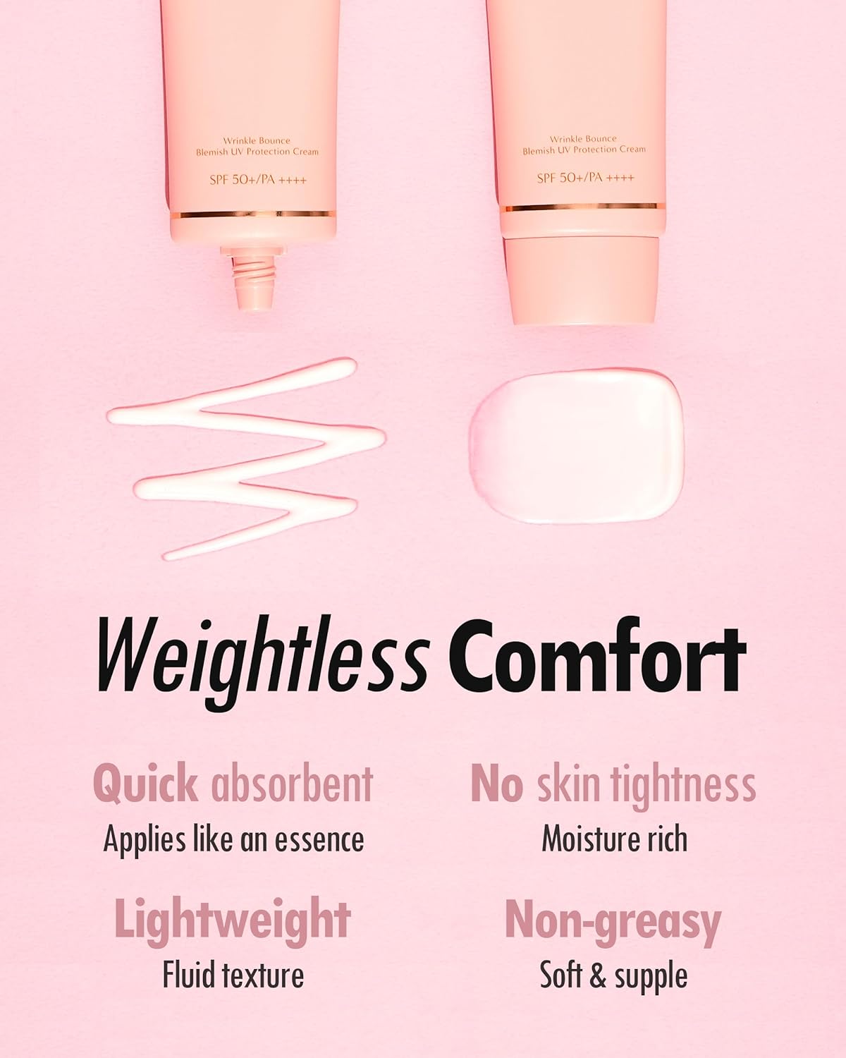 Kahi Wrinkle Bounce Essential Korean Sun Screen Face Moisturizer With Spf 50 + Pa++++ Sun Block Daily Moisturizer With Spf | Tone Up Cream Face Sunblock Hydrating Moisturizer Face Cream 1.69 Fl Oz