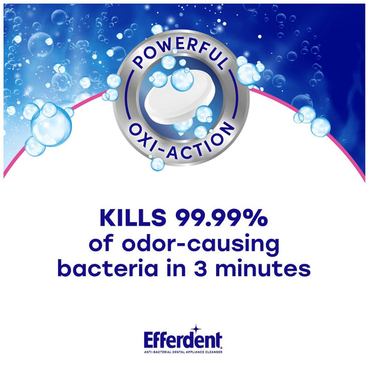 Efferdent Denture Cleanser Tablets, Complete Clean, Cleanser For Retainer And Dental Appliances, 44 Tablets