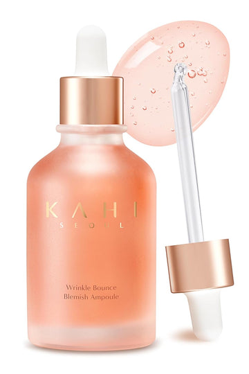 Kahi Wrinkle Bounce Blemish Ampoule | Collagen Serum For Face Dark Spot Corrector Daily Face Serum Face Moisturizer Face Serum For Glowing Skin Korean Ampoule Facial Oil Face Care 1.69 Fl Oz