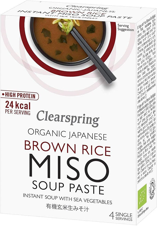 Clearspring Organic Japanese Instant Brown Rice Miso Soup Paste, 60 g : Amazon.co.uk: Grocery