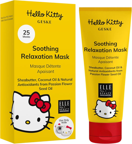 GESKE Soothing Relaxation Mask | Use with Hello Kitty Sonic Warm & Cool Mask | Face Mask with Sheabutter, Coconut Oil & Passion Flower Seed Oil | Natural Antioxidants | Destressing Formula : Amazon.co.uk: Beauty
