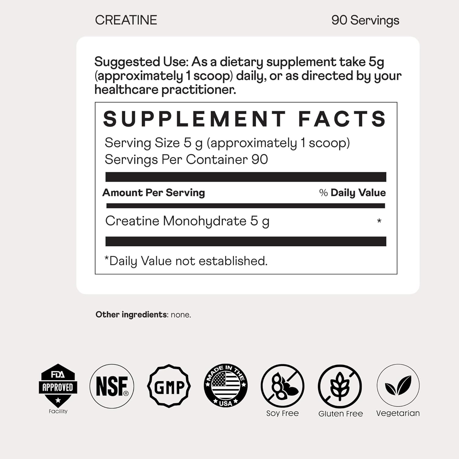 Nuray Premium Creatine Monohydrate Powder – Energy Enhancer And Exercise Performance & Recovery, Support Muscle Mass & Brain Function – Unflavored, 90 Serving, Vegetarian : Health & Household
