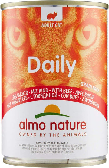 Almo Nature Daily Menu Cat Food, 400 G, Grain Free With Beef, Pack Of 24, Transparent161