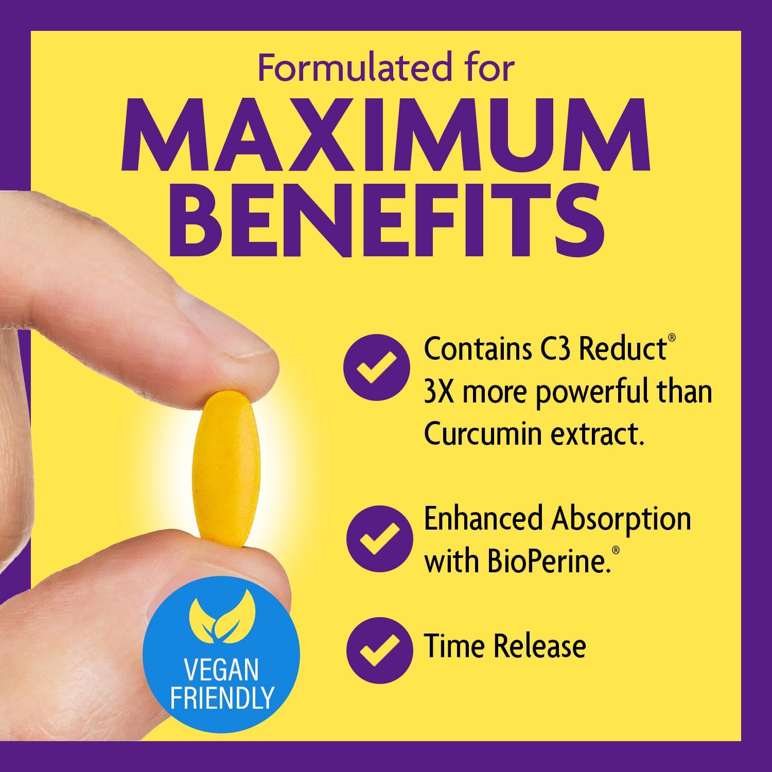 InnovixLabs Turmeric Curcumin with Black Pepper Extract - High Absorption Tumeric and Curcumin Supplements with BioPerine, C3 Reduct & Curcumin C3 Complex, Time Release Turmeric Supplement - 100 ct : Health & Household