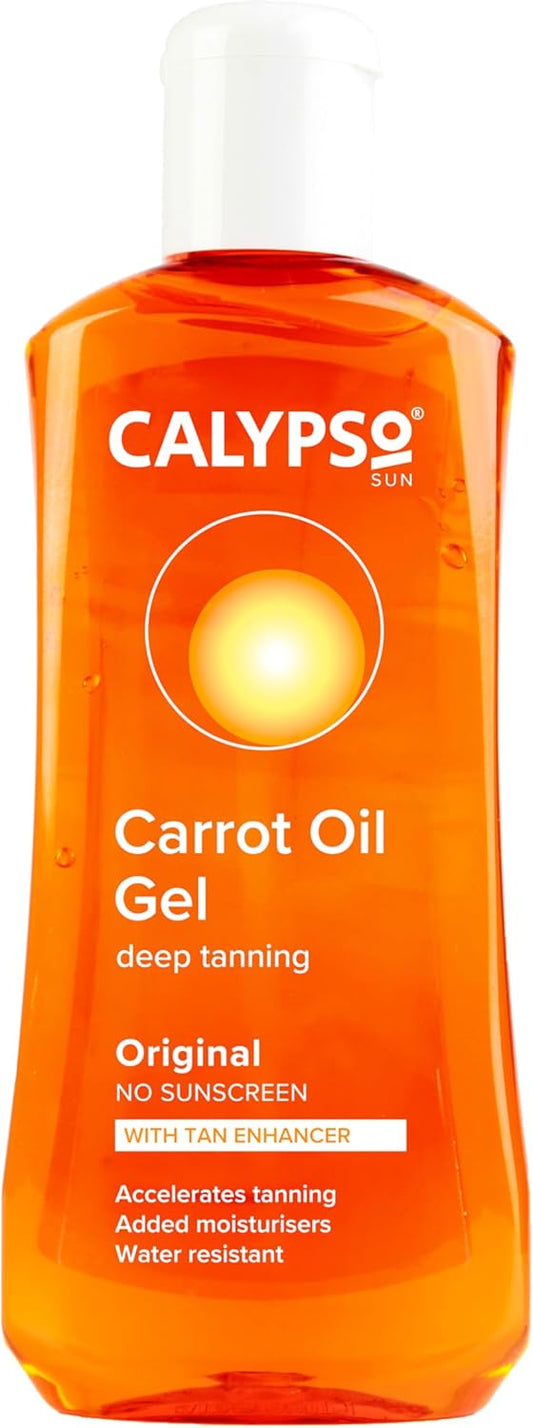 Calypso Carrot Oil Tan Extending Gel | Optimises Natural Tan | Added Moisturisers | 200Ml