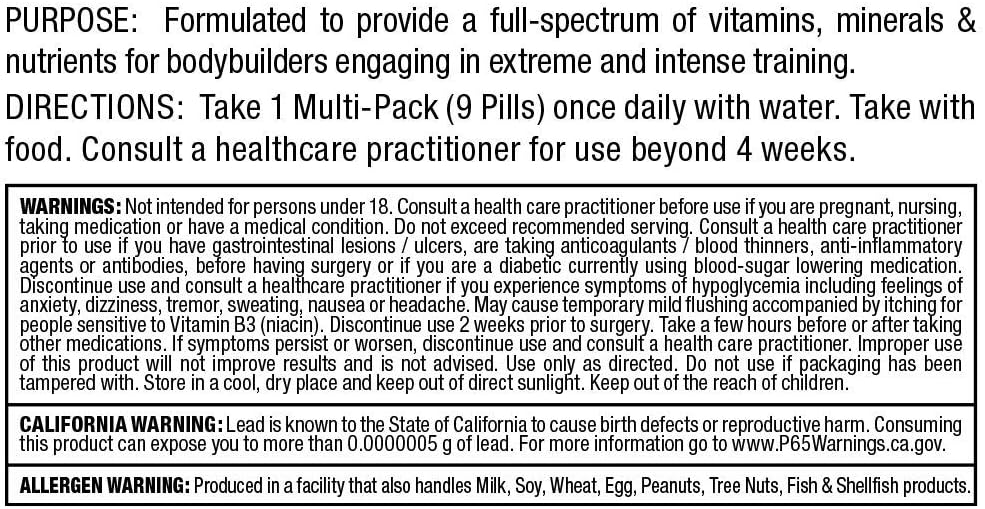 ALLMAX VITASTACK - 30 Multi-Packs - Convenient Multivitamin, Mineral &